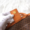 Celine 1993 Macadam PVC/皮革 Docdar's 包，棕色