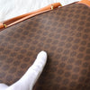 Celine 1993 Macadam PVC/皮革 Docdar's 包，棕色