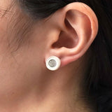 シャネル 1999年製 ココマーク プラスチック サークル ピアス ホワイト - NEWSED