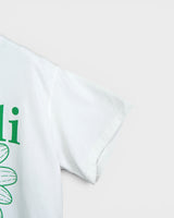 マルディ メクルディ フラワー ロゴ Tシャツ ホワイト レディース