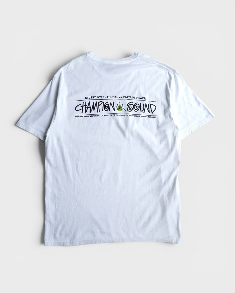 Champion Sound ステューシー Tシャツ ホワイト L メンズ