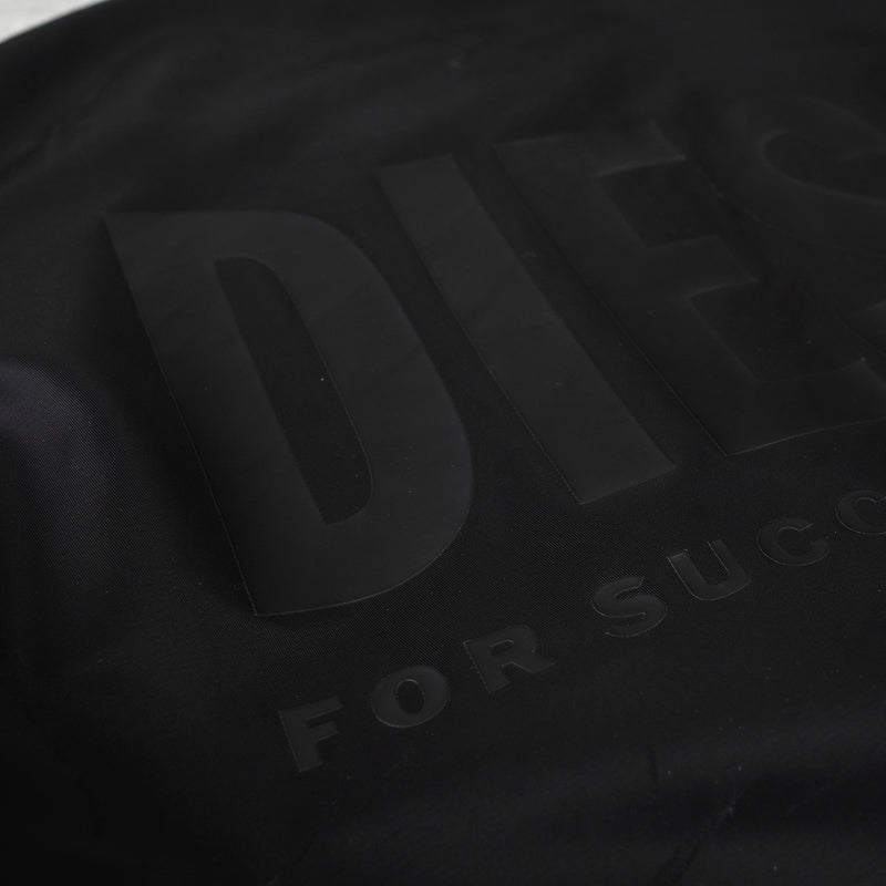 ディーゼル バックロゴ リバーシブル MA-1 メンズ ブラック / オレンジ