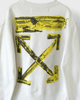オフホワイト 19AW Acrylic Arrows Sweatshirt スウェット ホワイト M メンズ