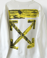 オフホワイト 19AW Acrylic Arrows Sweatshirt スウェット ホワイト M メンズ - NEWSED