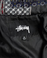 19AW Puffer Jacket ステューシー バンダナ パッチワーク ダウンジャケット マルチカラー M メンズ - NEWSED