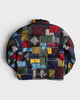 19AW Puffer Jacket ステューシー バンダナ パッチワーク ダウンジャケット マルチカラー M メンズ