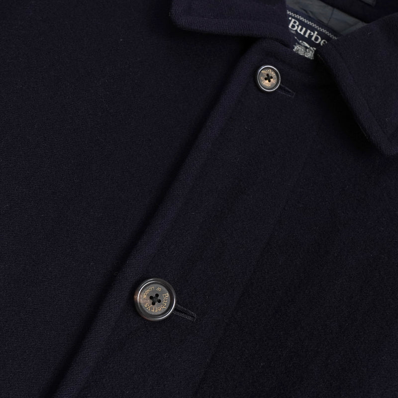 バーバリー ヴィンテージ カシミヤ混紡 ウールコート ブラック