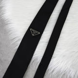 ネクタイ トライアングルロゴ ナイロン ベルト ブラック