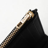 ロエベ リピートアナグラム レザー 二つ折り財布 ブラック