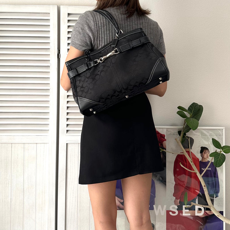 Signature Leather Tote Bag