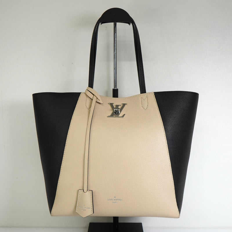 ルイ ヴィトン ロックミー カバ トートバッグ ベージュ / ブラック M42289
