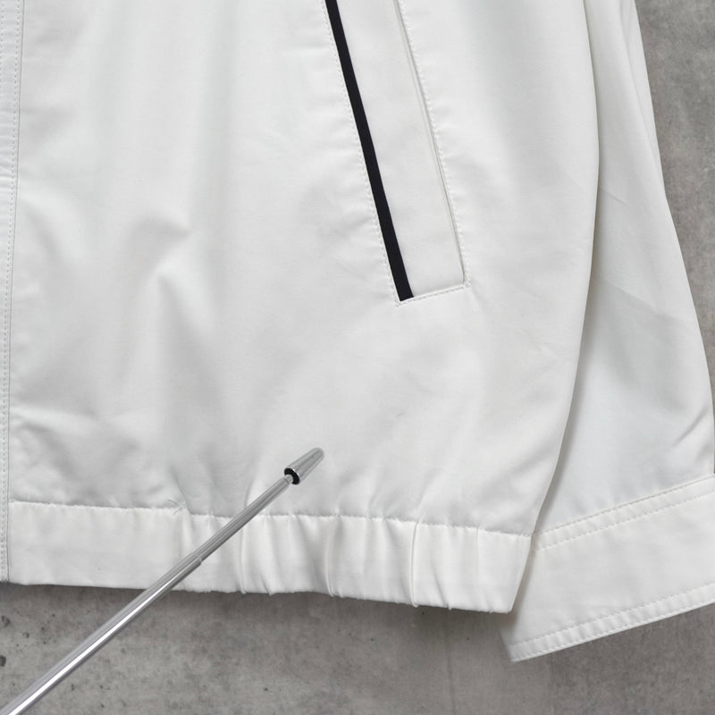 イヴ サンローラン ヴィンテージ YSLロゴ ブルゾン ジャケット ホワイト / ネイビー