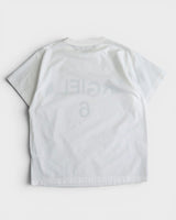 エムエムシックス メゾン マルジェラ シャツ素材 プルオーバー オーバーサイズ ロゴ Tシャツ ホワイト サイズ38 メンズ レディース