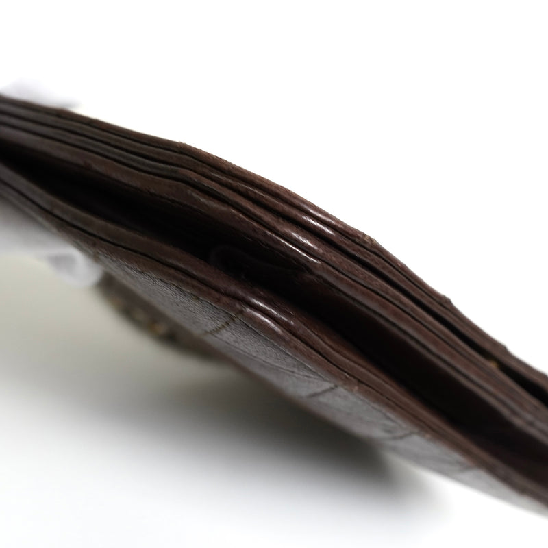 シャネル ココマーク マトラッセ ラムスキン チェーン ショルダーバッグ ブラウン 0番台7桁