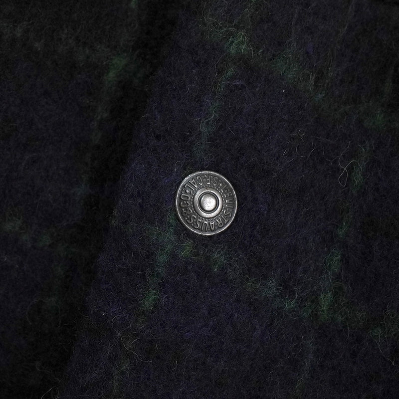 リーバイス チェック柄 ボア裏地 ウールジャケット ブラック / グリーン タグ付き未使用品