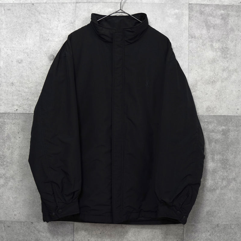 イヴ サンローラン ヴィンテージ YSLロゴ 中綿ジャケット ブラック