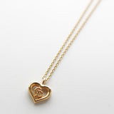 CD Heart Motif GP Gold Necklace