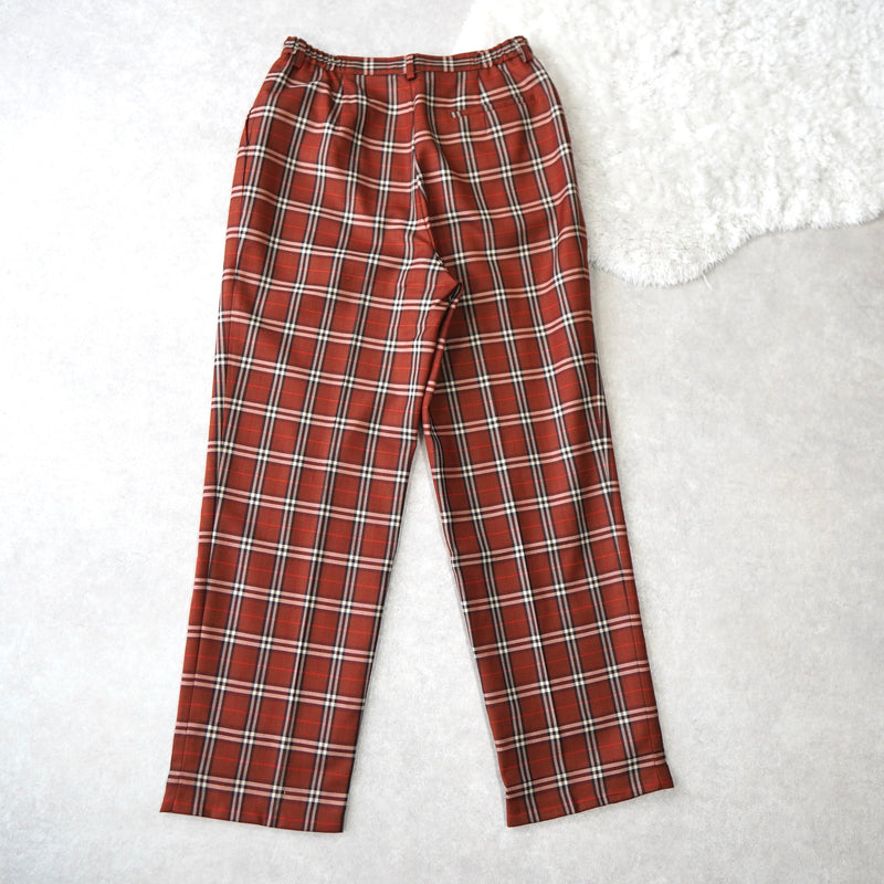 Check Pattern Trousers