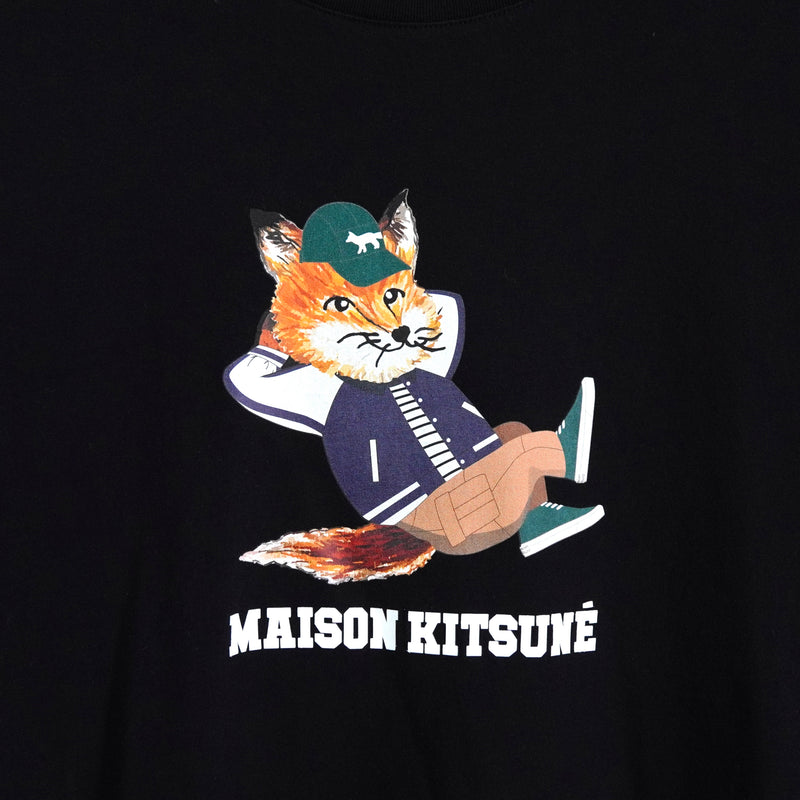 メゾン キツネ チラックスフォックス Tシャツ ブラック