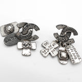 シャネル ココマーク カンボン クロス チャーム シルバー