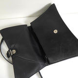 バレンシアガ クラッシュ レザー スリングバッグ ワンショルダーバッグ ブラック