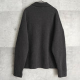 アミパリ アミ パリス ハートロゴ ポロニット ダークグレー