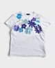トリコ コム デ ギャルソン フラワープリント Tシャツ ホワイト S レディース