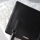 Black Leather Hand Bag