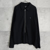 ステューシー Big Thermal Zip Shirt ワンポイントロゴ フルジップ サーマル ブラック メンズ