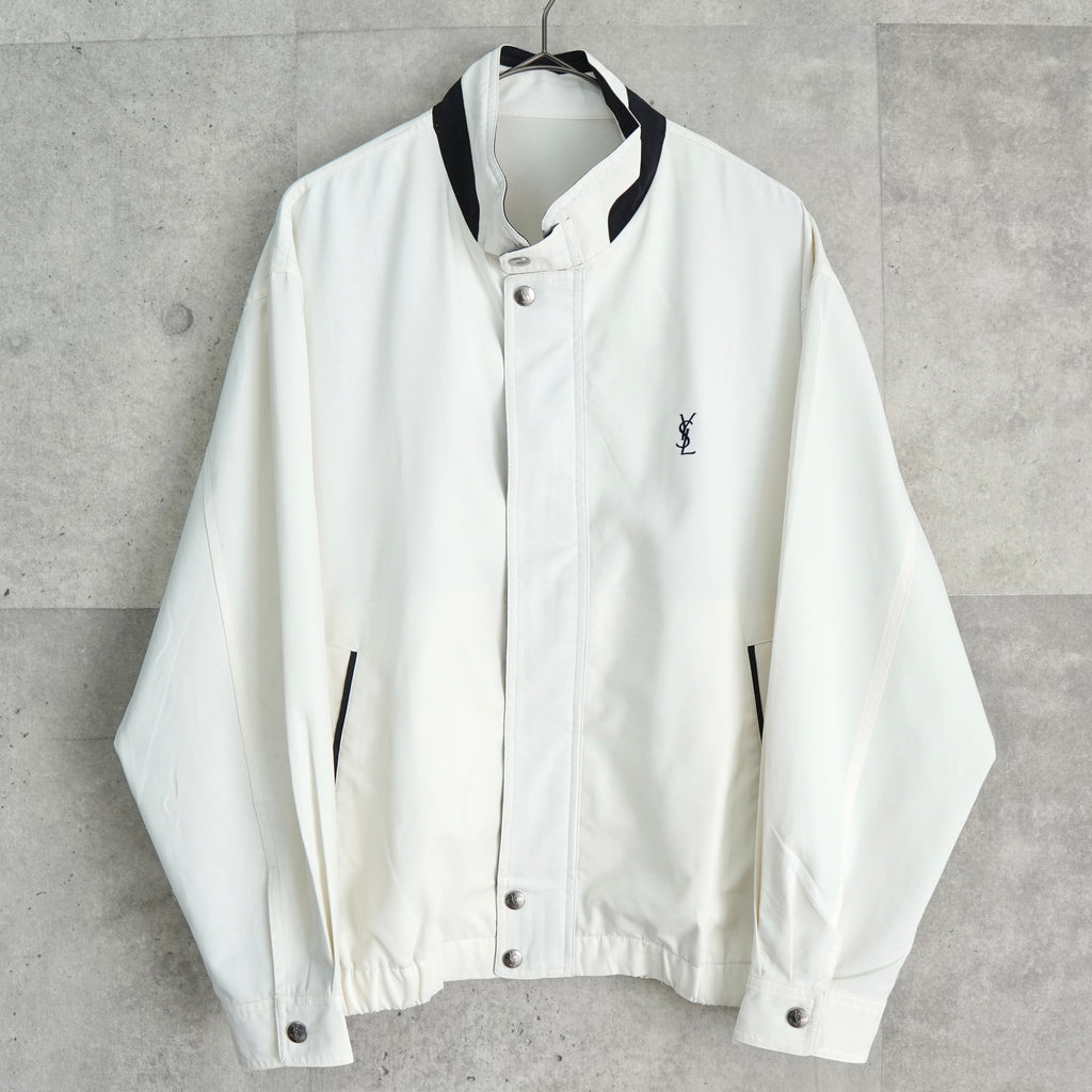 イヴ サンローラン ヴィンテージ YSLロゴ ブルゾン ジャケット