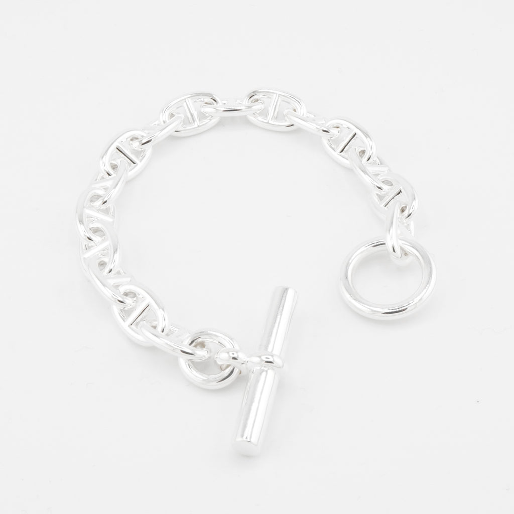 エルメス シェーヌダンクル シルバー925 ブレスレット MM 16コマ 新品仕上げ