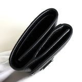 プラダ ヴィッテロダイノレザー トライアングルロゴ 三つ折り財布 ブラック ICタグ内蔵