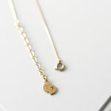 Dior Logo Circle Motif Gold Necklace