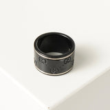 グッチ アイコンリング 指輪 リング ブラック 9号 箱付き