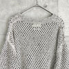 ヨーク MESHED KNIT CREWNECK メッシュ ニット グレージュ