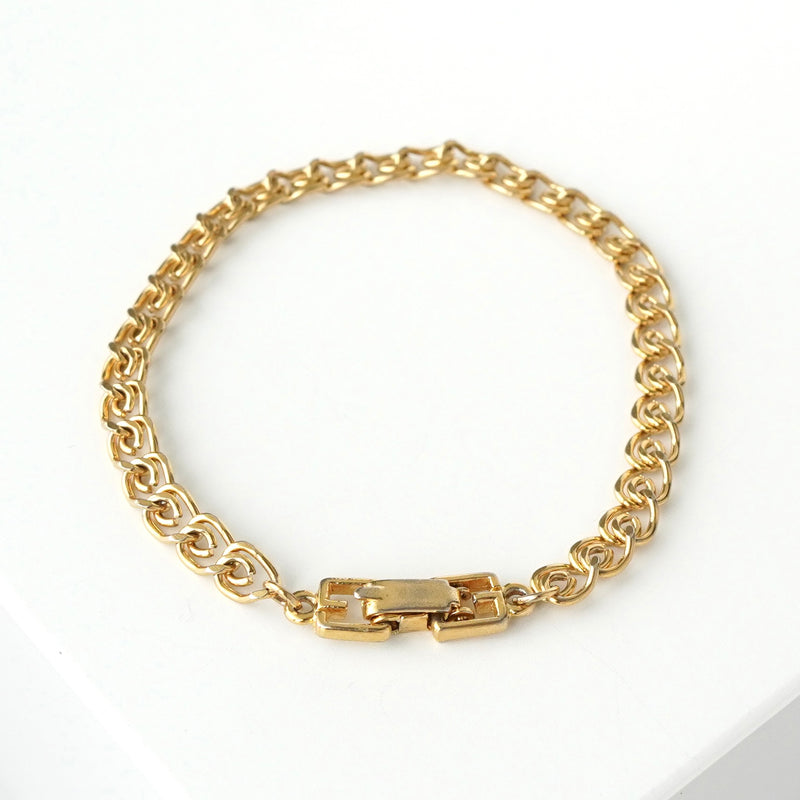 クリスチャン ディオール ヴィンテージ GPゴールド チェーン ブレスレット