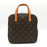 ルイヴィトン M47500 スポンティーニ モノグラム ハンドバッグ ブラウン レディース 箱付き