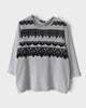 トリコ コム デ ギャルソン AD2012  レース 装飾 長袖Tシャツ ロンT グレー M レディース