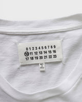 メゾン マルジェラ ジッパー トロンプルイユ プリント Tシャツ ホワイト メンズ