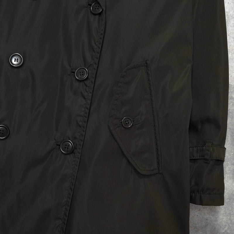 プラダ ナイロン トレンチコート ブラウン