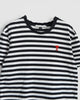 アミパリ アミ パリス ハートロゴ ボーダー Tシャツ ブラック / ホワイト Mサイズ メンズ レディース