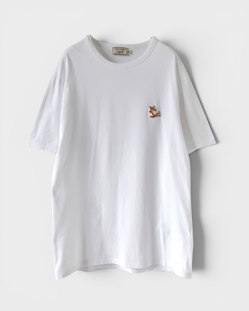 メゾン キツネ Tシャツ チラックスフォックス ホワイト M メンズ レディース