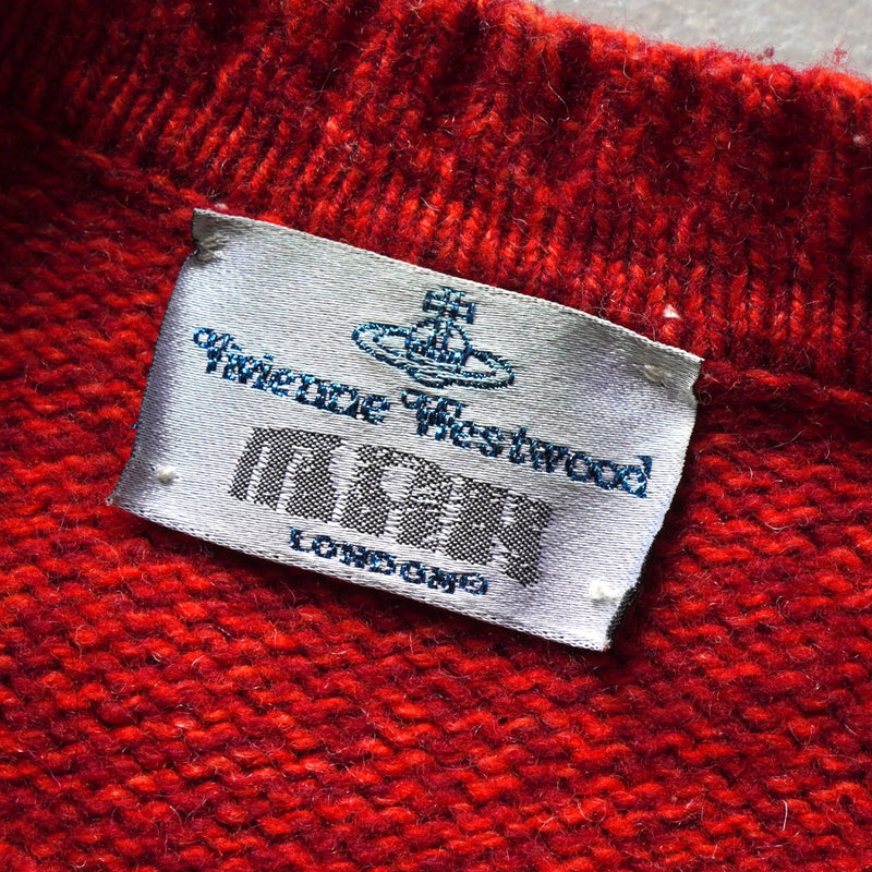 ヴィヴィアン ウエストウッド オーブロゴ ニット レッド