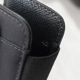 プラダ ポコノ テスート サファイアーノ ナイロン/レザー スマホホルダー ブラック 1ZT023 ストラップ付 - NEWSED