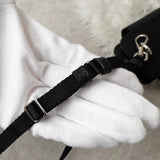 プラダ ポコノ テスート サファイアーノ ナイロン/レザー スマホホルダー ブラック 1ZT023 ストラップ付 - NEWSED