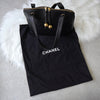 Chanel 2号 Coco Mark 小羊皮手提包 单肩包 黑色