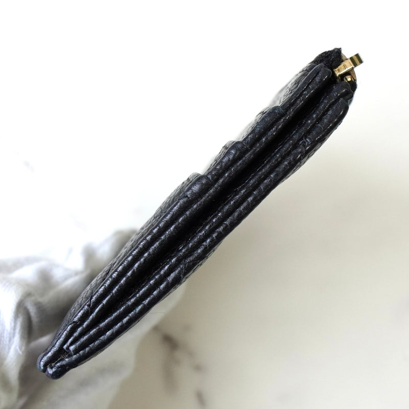 シャネル 2番台 ココマーク キャビアスキン カードケース フラグメントケース ブラック - NEWSED