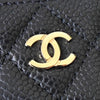 シャネル 2番台 ココマーク キャビアスキン カードケース フラグメントケース ブラック
