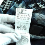 ワイズ 千鳥格子 水玉 フロッキープリント 長袖 カットソー ネイビー 2 レディース - NEWSED