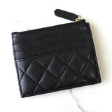 シャネル 2番台 ココマーク キャビアスキン カードケース フラグメントケース ブラック - NEWSED